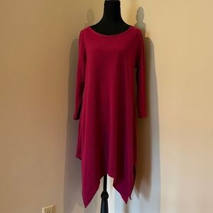 Simply Southern Asymmetrical Dress in Magenta